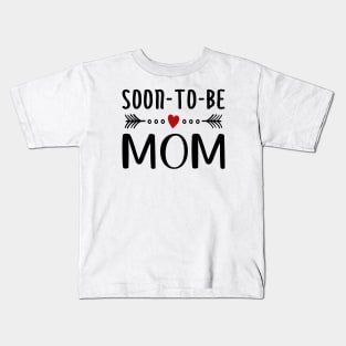 Soon To Be Mom Mother's Day Calligraphy Quote Kids T-Shirt